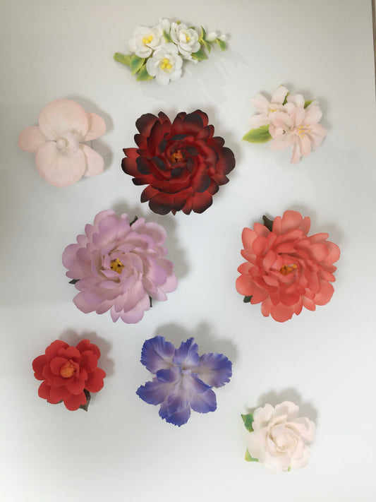 Chinese intangible heritage handcrafted ceramic flowers as unique gift - traditional artisan craftsmanship