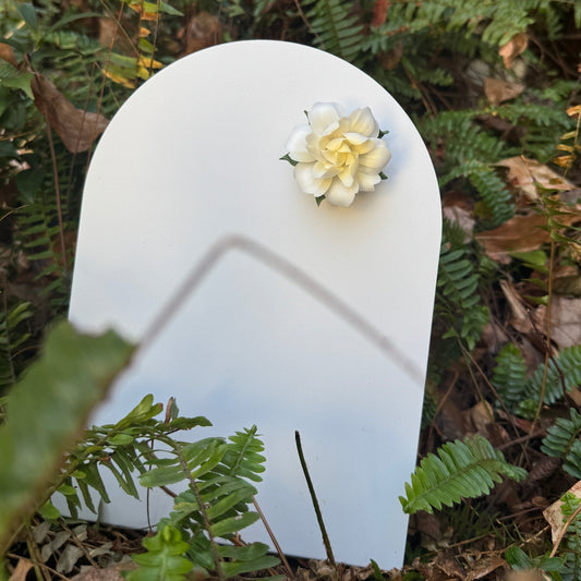 Gardenia Fridge Magnet-Dehua Intangible Cultural Heritage Porcelain Flower