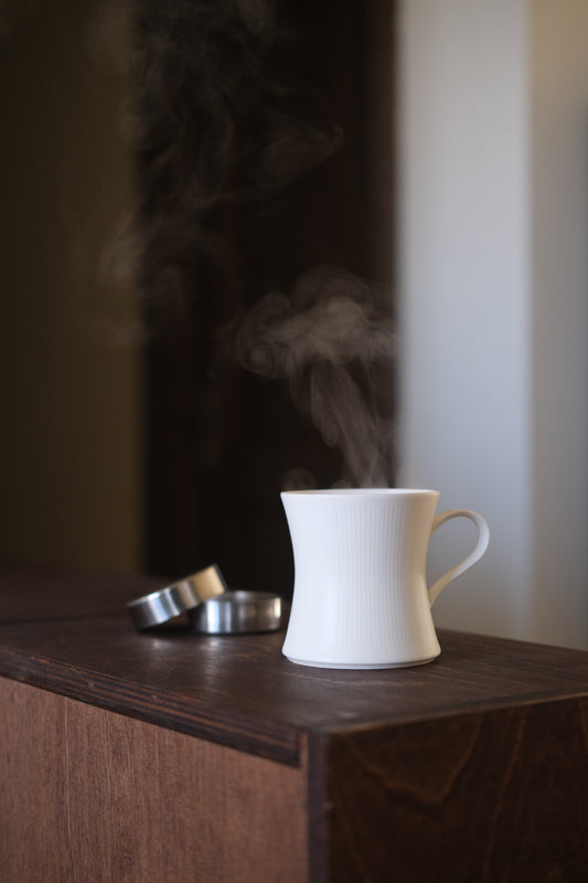 Leaf Pattern Ceramic Coffee