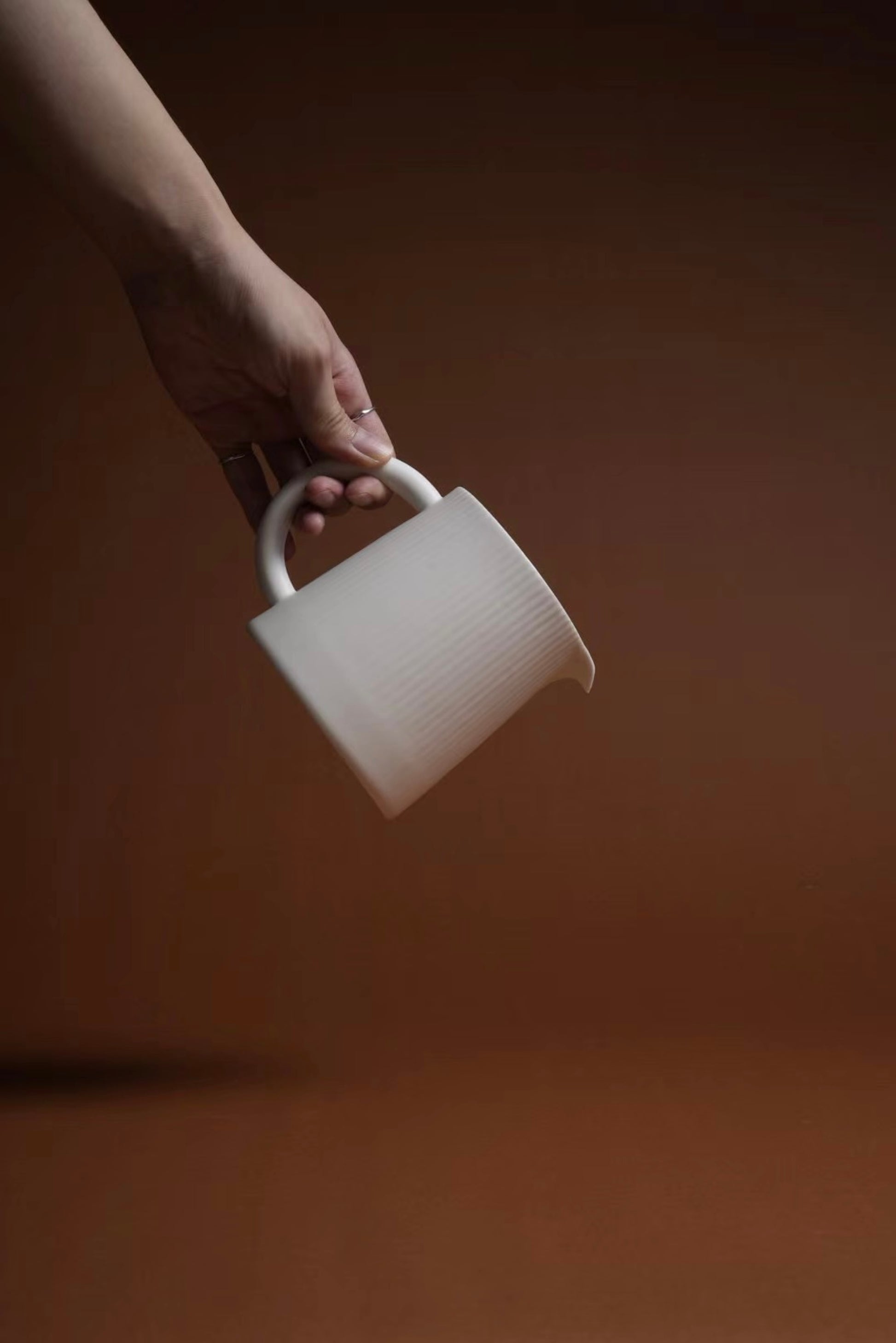 Leaf Pattern Ceramic Coffee Set