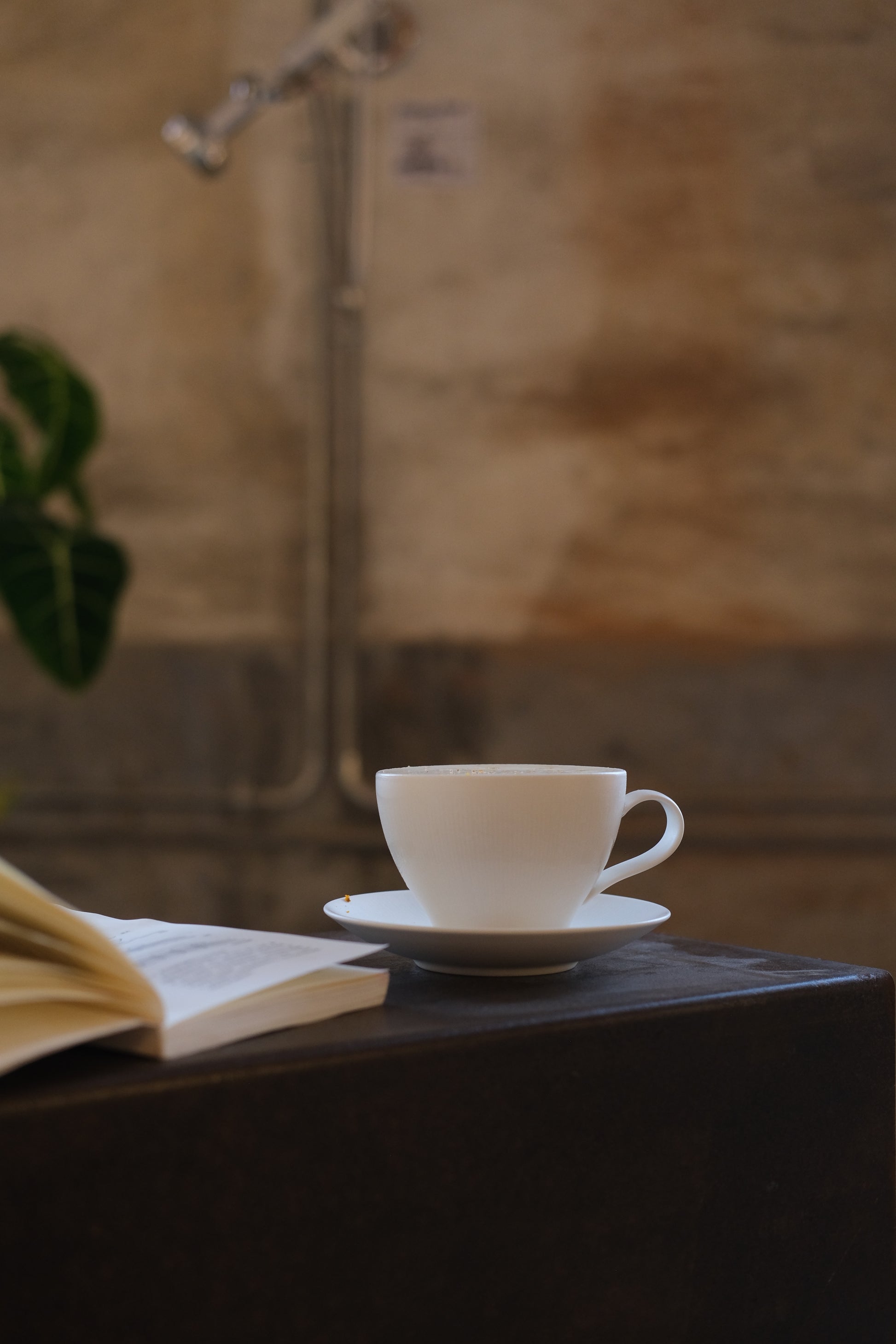 Leaf Pattern Latte Mug