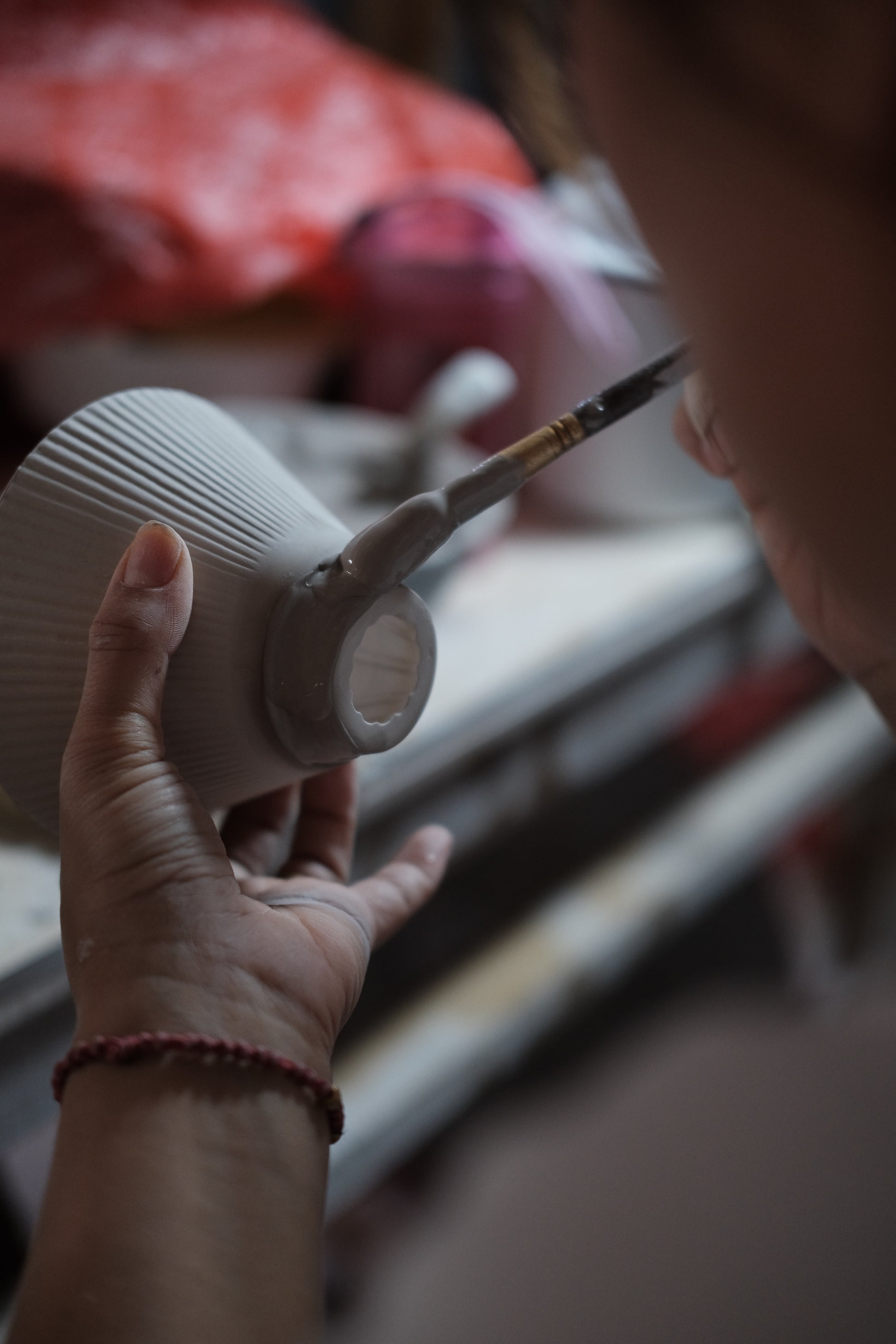Leaf Pattern Ceramic Coffee Set