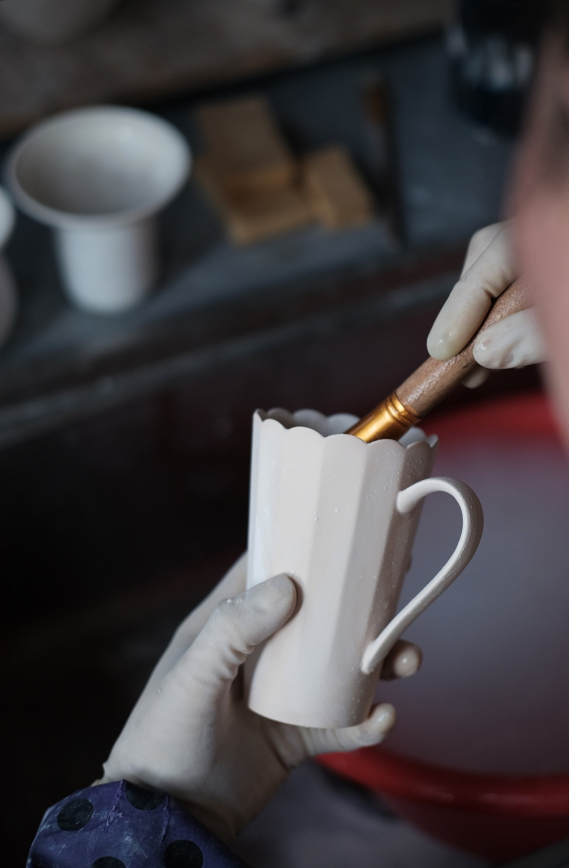 Flowery Ceramic Coffee