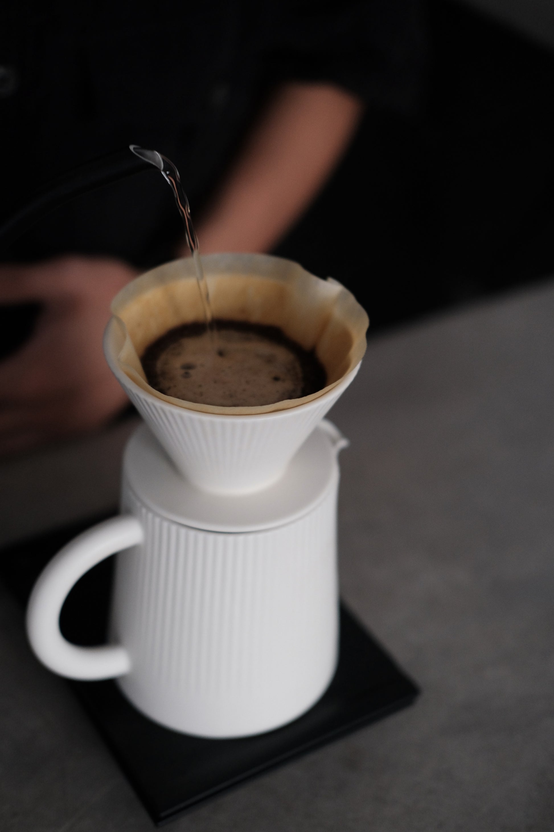Leaf Pattern Ceramic Coffee Set