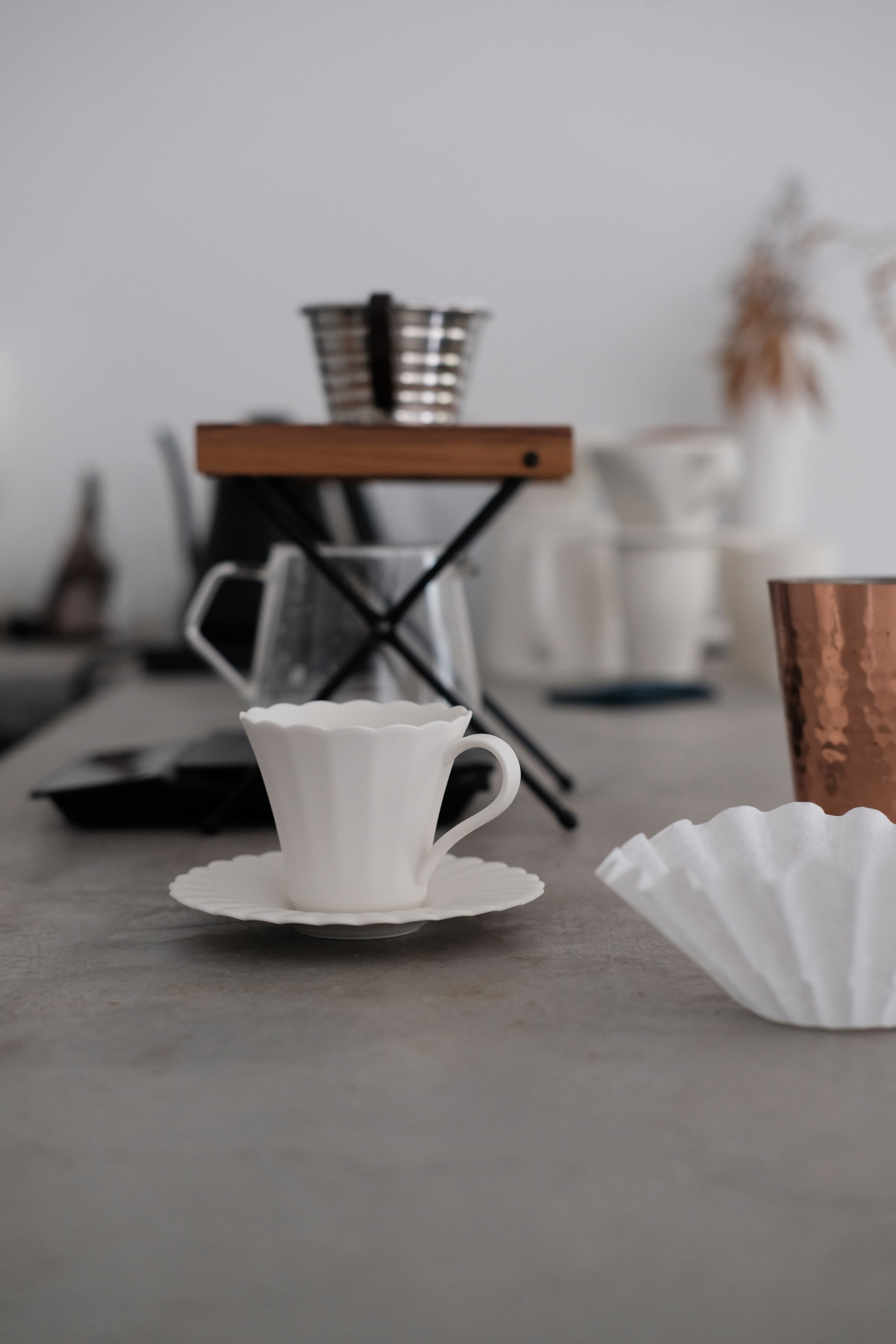 Flowery Ceramic Coffee Set